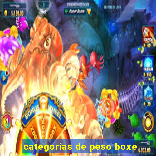 categorias de peso boxe